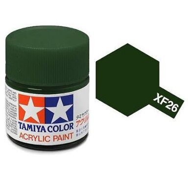 Tamiya Acrylic Paint Mini XF-26 Deep Green 10 ml (81726)