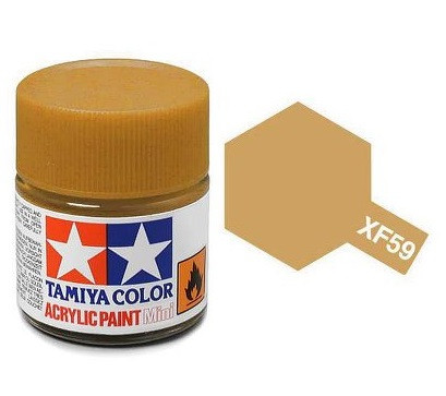 Tamiya Acrylic Paint Mini XF-59 Desert Yellow 10 ml (81759)