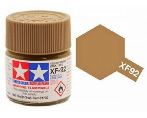 Tamiya Acrylic Paint Mini XF-92 Yellow-Brown <DAK 1941> 10 ml (81792)