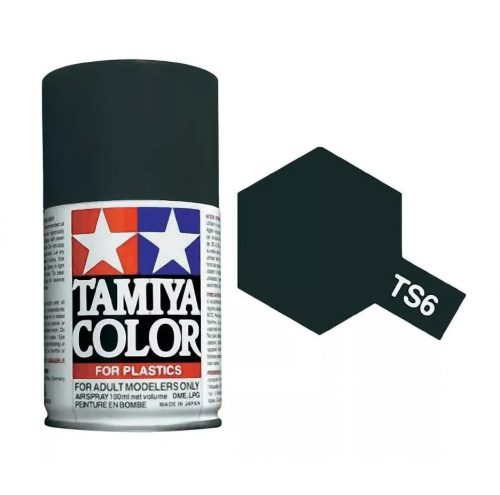 Tamiya TS-6 Flat Black Spray 100 ml (85006)