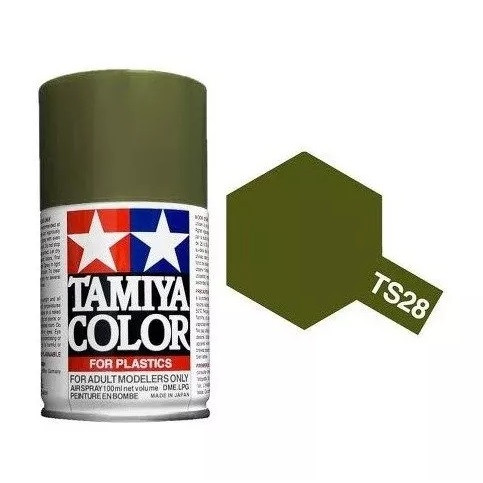 Tamiya TS-28 Olive Drab 2 Flat Spray 100 ml (85028)