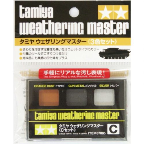 Tamiya Weathering Set C Rust or./G.Metal/Silver (87085)