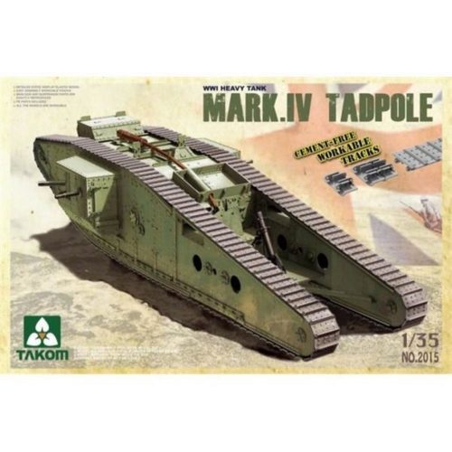 Takom WWI Heavy Battle T. Mark IV Male Tadpole w/Rearm. 1:35 (TAK2015)