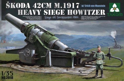 Takom Skoda42cm M.1917 Heavy Siege Howitzer with E. von Manstein 1:35 (TAK2018)