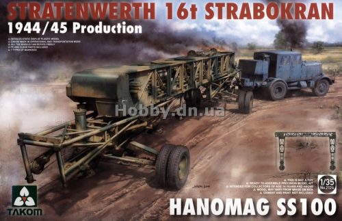 Takom Stratenwerth 16t Strabokran 1944/45 Production & Hanomag ss100 1:35 (TAK2124)