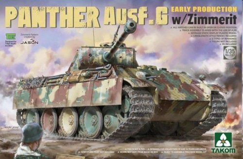 Takom Panther Ausf.G Early Production w/Zimmerit 1:35 (TAK2134)