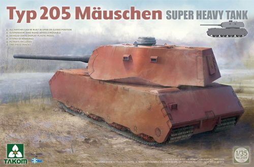 Takom Typ 205 Mauschen Super Heavy Tank 1:35 (TAK2159)