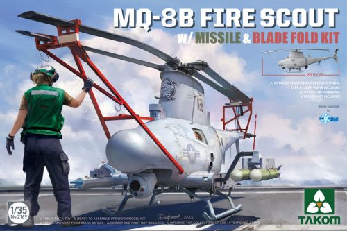 Takom MQ-8B Fire Scout w/Missile & Blade Fold Kit 1:35 (TAK2169)