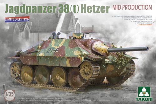 Takom Jagdpanzer 38(t) Hetzer Mid Production (Limited Edition) 1:35 (TAK2171X)