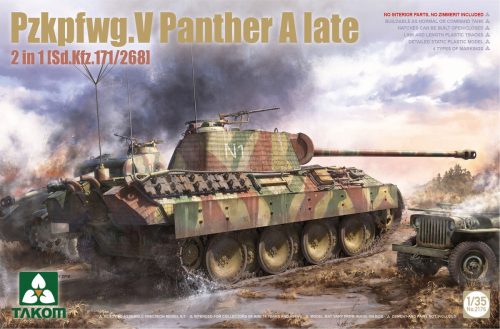 Takom Pzkpfwg.V Panther A late  2in1 (Sd.Kfz.171/268) 1:35 (TAK2176)