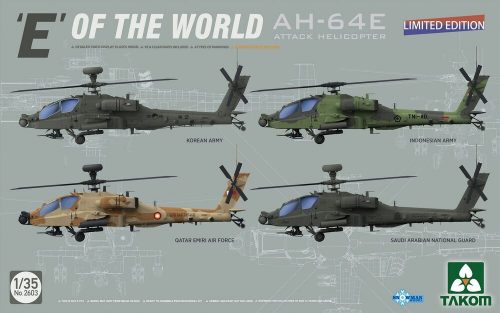 Takom E' OF THE WORLD AH-64E ATTACK HELICOPTER (LIMITED EDITION) 1:35 (TAK2603)