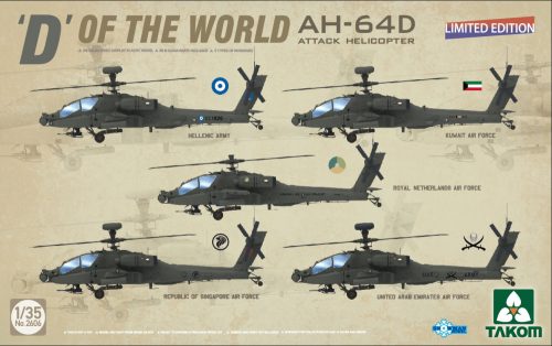 Takom D' Of The World AH-64D Attack Helicopter (Limited Edition) 1:35 (TAK2606)