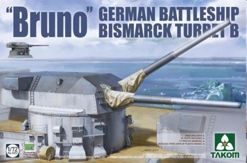 Takom BRUNO GERMAN BTTLESHIP BISMARCK TURRET B 1:72 (TAK5012)