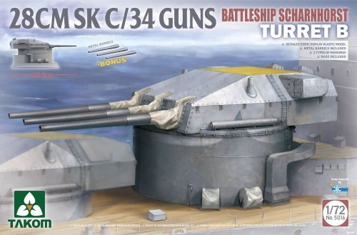 Takom BATTLESHIP SCHARNHORST Tur. B 28CMSK C/34GUNS 1:72 (TAK5016)