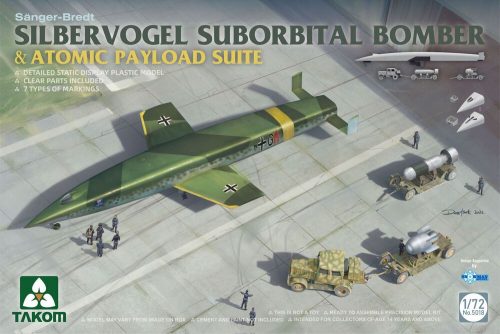 Takom SILBERVOGEL SUBORBITAL BOMBER & ATOMIC PAYLOAD SUITE 1:72 (TAK5018)