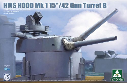 Takom HMS Hood Mk 1 15/42 Gun Turret B 1:72 (TAK5020)