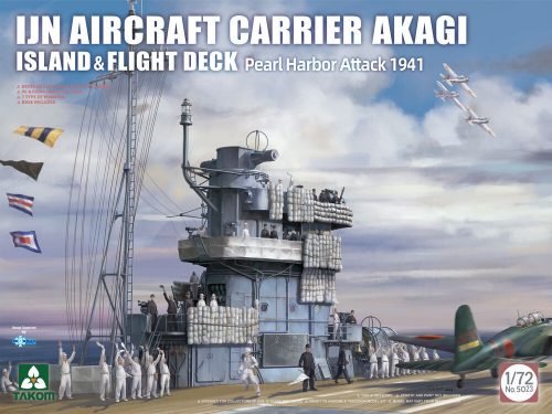 Takom IJN Aircraft Carrier Akagi Island & Flight Deck Pearl Harbor Attack 1941 1:72 (TAK5023)
