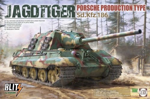 Takom JAGDTIGER PORSCHE PRODUCTION TYPE Sd.Kfz.186 1:35 (TAK8003)