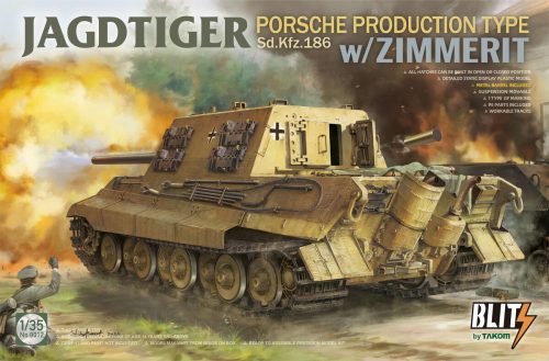 Takom Jagdtiger Porsche Production Type Sd.Kfz.186 w/Zimmerit 1:35 (TAK8012)