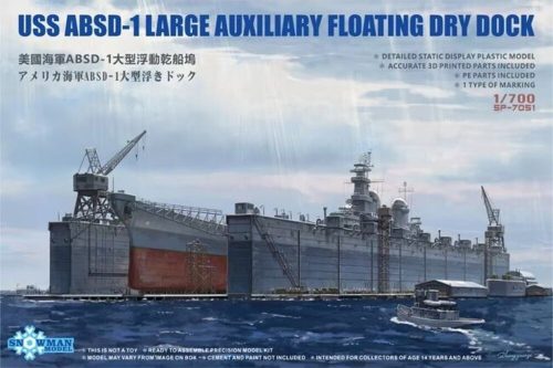 Takom USS ABSD-1 Large Auxiliary Floating Dry Dock 1:700 (TAKSP-7051)