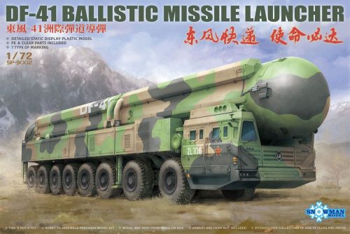 Takom DF-41 BALLISTIC MISSILE LAUNCHER 1:72 (TAKSP-9002)