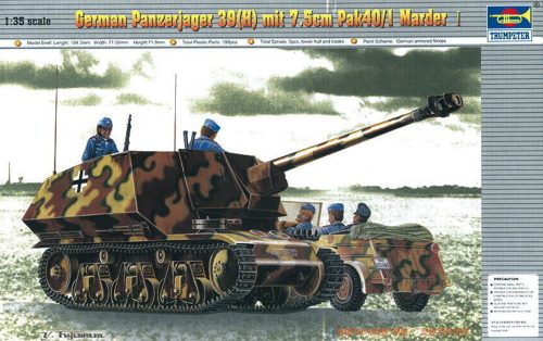 Trumpeter PzKpfw 39(H) Panzerjäger mit 7,5 cm Pak 40/1 Marder 1:35 (00354)