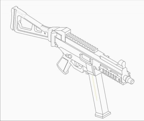 Trumpeter German Firearms Selection-UMP.45 (4guns) 1:35 (00524)