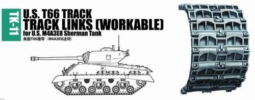 Trumpeter U.S. T66 track for M4A3E8 Sherman tank  (02041)