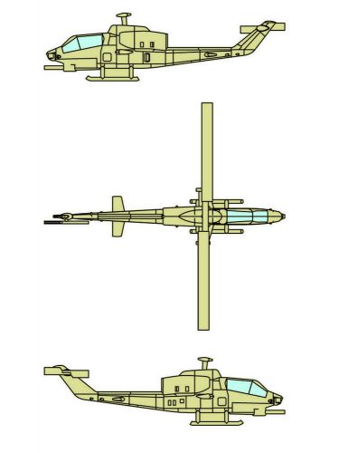 Trumpeter AH-1W SuperCobra (12 aircraft) 1:350 (06255)