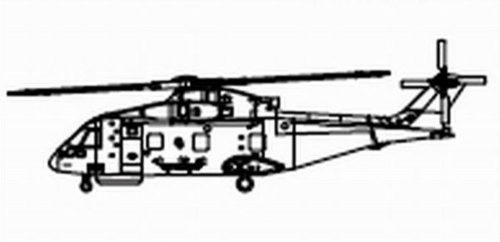 Trumpeter EH-101 (3 aircraft) 1:350 (06265)