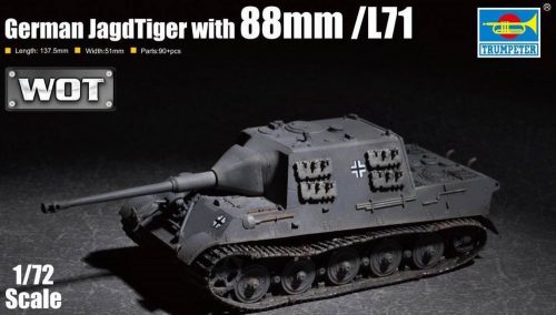 Trumpeter German JagdTiger with 88mm /L71 1:72 (07166)