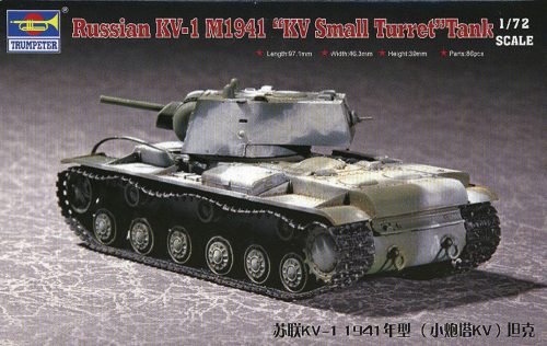 Trumpeter Russian KV-1 M1941 ''KV Small Turret'' Tank 1:72 (07232)