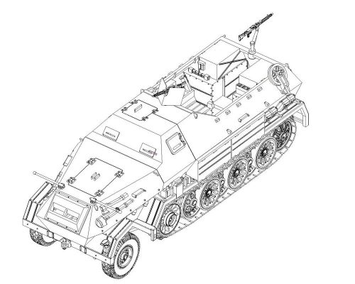 Trumpeter Sd.Kfz.8 Gepanzerte 12t 1:72 (07404)