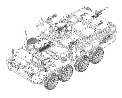 Trumpeter M1127 Stryker Reconnaissance Vehicle (RV) 1:72 (07422)