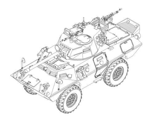 Trumpeter LAV-150 APC 90mm Mecar Gun 1:72 (07442)