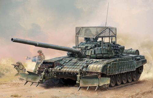 Trumpeter Russian T-72B1 with KTM-6 & Grating Armour 1:35 (09609)