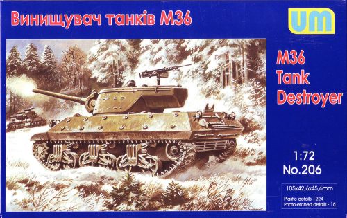 Unimodels M36 tank destroyer 1:72 (UM206)