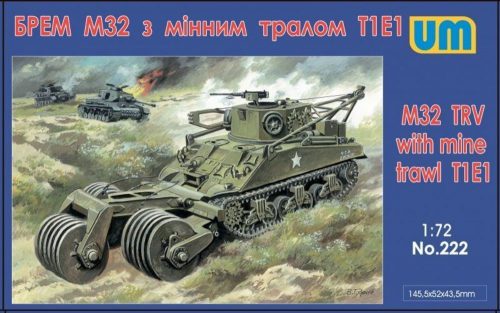 Unimodels M32 tank recovery vehicle with mine traw 1:72 (UM222)