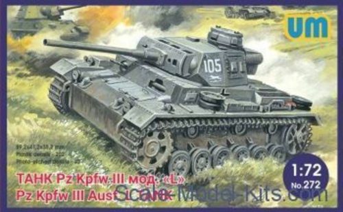 Unimodels Pz.Kpfw III Ausf.L German tank with protective screen 1:72 (UM272)