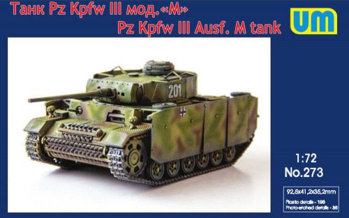 Unimodels Pz.Kpfw III Ausf.M tank 1:72 (UM273)