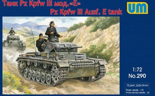 Unimodels Pz.Kpfw III Ausf. E tank 1:72 (UM290)