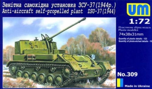 Unimodels ZSU-37 (1944) Anti-Aircraft self propelled plant 1:72 (UM309)