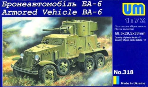 Unimodels Armored Vehicle BA-6 Soviet 1:72 (UM318)