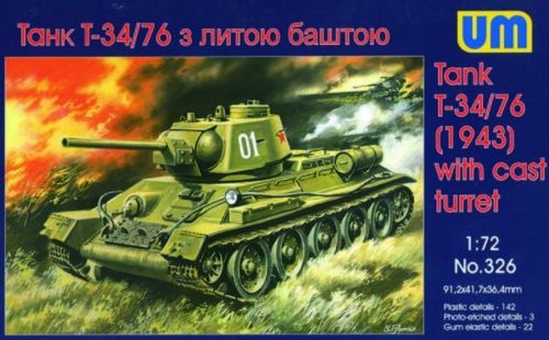 Unimodels T-34/76 (1943) 1:72 (UM326)