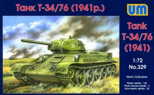 Unimodels Tank T-34/76 (1941) 1:72 (UM329)