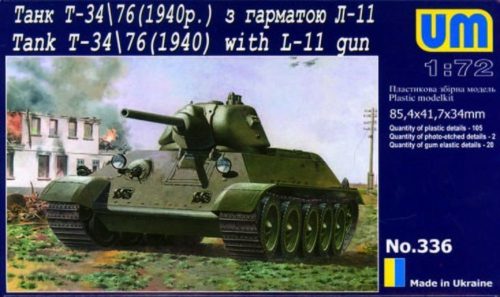 Unimodels T-34/76 with gun L-11 (1940) 1:72 (UM336)