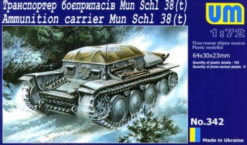 Unimodels Munitions Schlepper 38 (t) 1:72 (UM342)