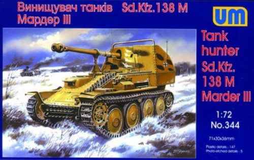 Unimodels Tank Hunter Sd.Kfz. 138 M Marder III 1:72 (UM344)