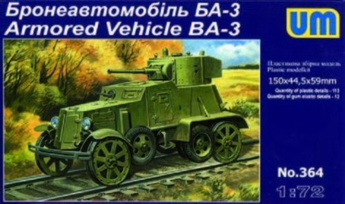 Unimodels Armored Vehicle BA-3ZD Soviet 1:72 (UM364)