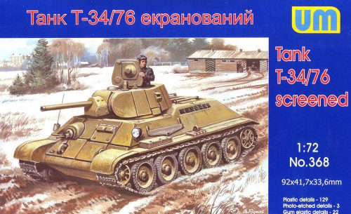 Unimodels T34/76-E screened tank 1:72 (UM368)